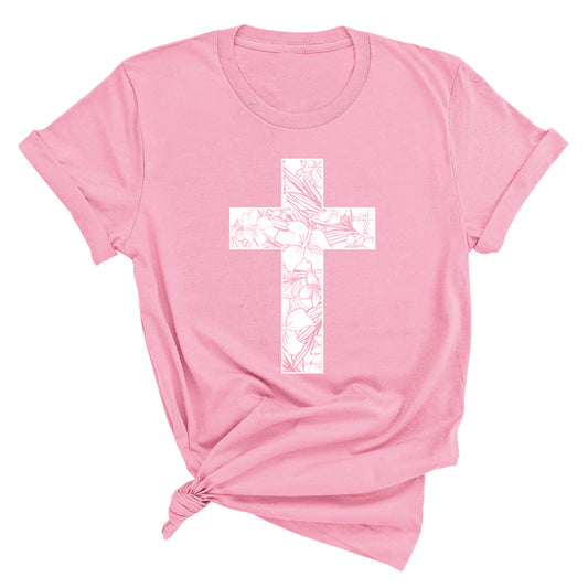 Hibiscus Cross Shirt (Youth & Adult)